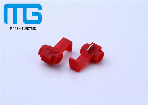 चीन Electrical Open Barrel Terminals Red T Tap Quick Splice Connector For Cars आपूर्तिकर्ता
