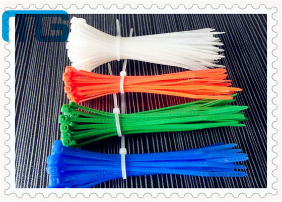 चीन लंबे उच्च तापमान नायलॉन केबल संबंध मल्टीपल रंग ROHS सीई के साथ ज़िप टाई 100pcs / बैग स्वीकृति आपूर्तिकर्ता