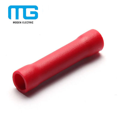 चीन Red PVC Insulated Wire Butt Connectors / Electrical Crimp Connectors आपूर्तिकर्ता