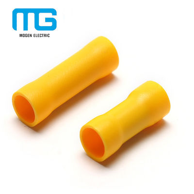 चीन Yellow PVC Insulated Wire Butt Connectors / Electrical Crimp Terminal Connectors आपूर्तिकर्ता