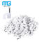 200 Pack Nail In Cable Clips / Cat6 Circle Cable Nails Tack Clips 7mm White आपूर्तिकर्ता