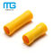 Yellow PVC Insulated Wire Butt Connectors / Electrical Crimp Terminal Connectors आपूर्तिकर्ता